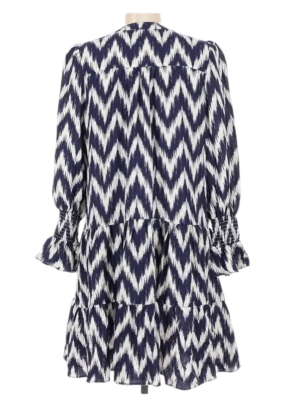 Tuckernuck Pomander Place Navy Ikat Kenzo Dress Size L - Image 6