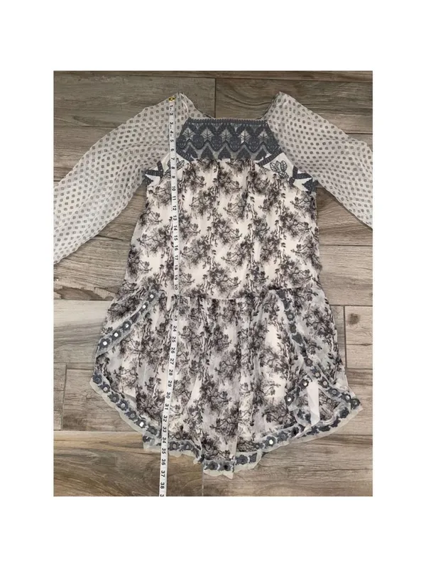 Free people Elsie Sheer Lace Boho Dress in Magnolia Combo - Image 5