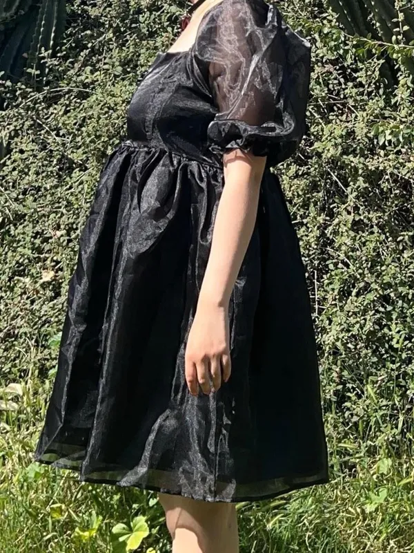Black babydoll dress. - Image 3