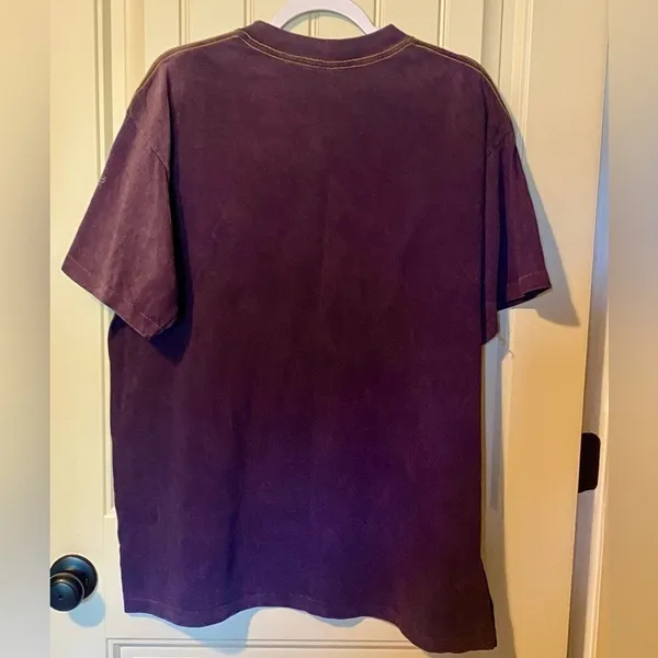 Harley Davidson Motorcycles Purple Short Sleeve T-Shirt Top - Image 3
