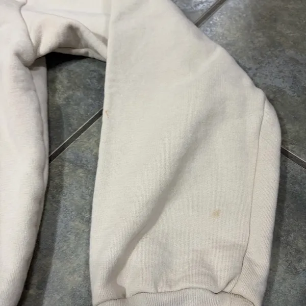 TALENTLESS Beige Pullover Hoodie Sweatshirt Graphic Print Casual Preppy Sz M - Image 6