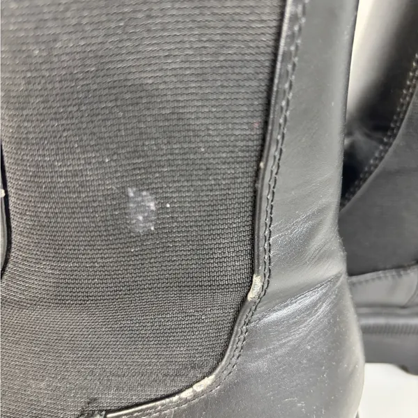 Soda Black Faux Leather Ankle Boots biker goth Size 7.5 - Image 4