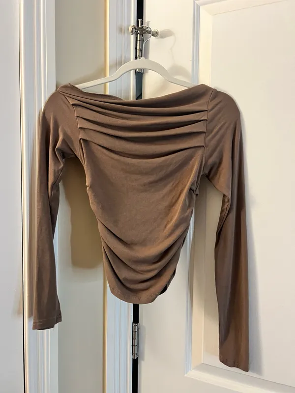 Women’s Long Sleeve off the shoulder top - Image 2