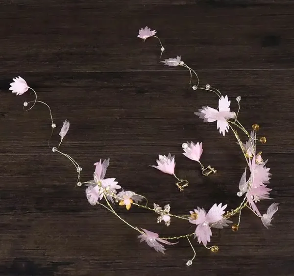 Handmade Imitation Silk Headband Bridal Hair Accessories Wedding Dress Accessories Bridal Accessories - Image 2