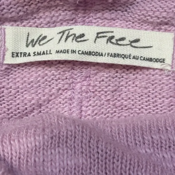 We The Free Pink/Lavender Timmy TurtleNeck Sweater size XS oversized - Image 5