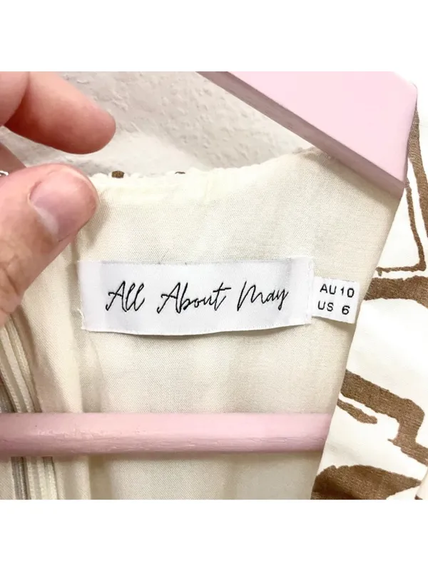 All About May Through the Trees Maxi Dress White Size US 6 - Image 5