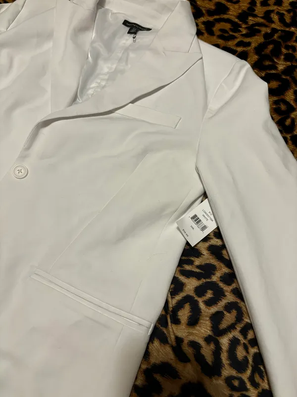 Saks, Fifth Avenue, White blazer - Image 3