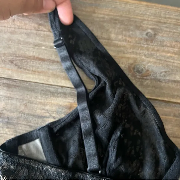 Free People Black Tameeka Lace Underwire Bra Size Size Small NWT - Image 7