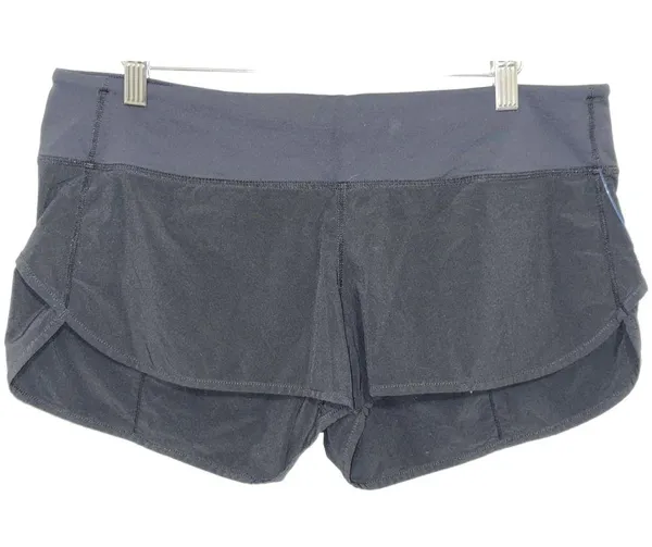 NEW Lululemon Speed Up Shorts Black High Waisted Athletic Running Shorts Size 10 - Image 6