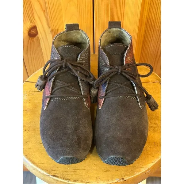 Eddie Bauer Size 7.5 Transition Brown Suede Lace-Up Chukka Boots 6180-266 - Image 2