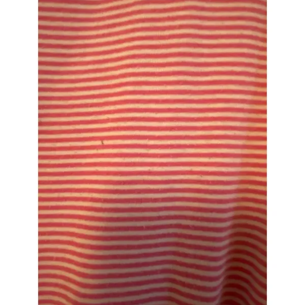 JK Intimates Pink White Striped Drawstring Capri Pajama Pants Women's Sz Small - Image 5
