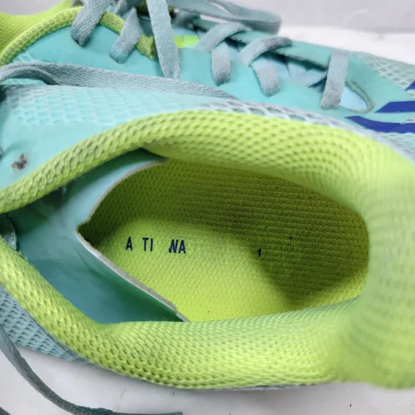 Adidas X Speedportal4 FxG Womens Indoor Soccer Football Cleats 8 Aqua Blue Laces - Image 8