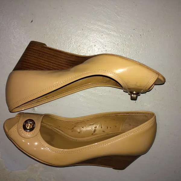 Coach Perry Peep Toe Wedge Sz 5.5 - Image 8