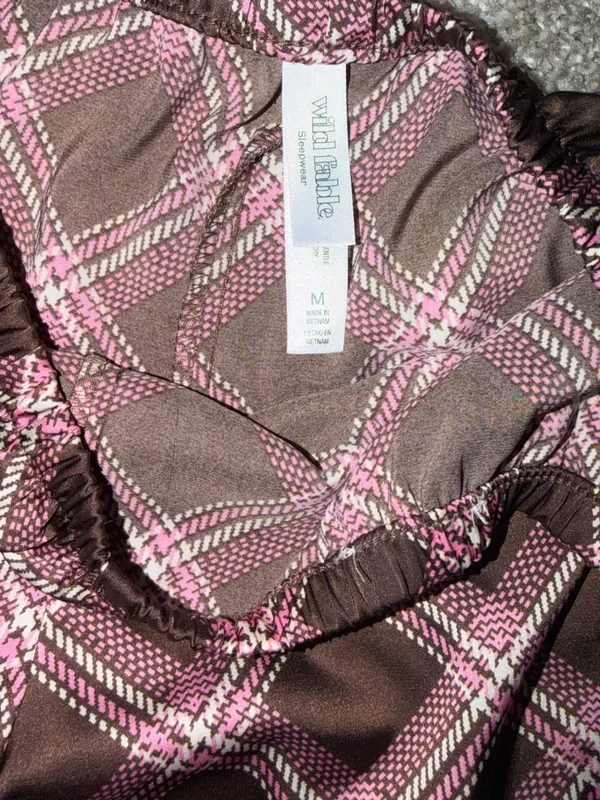 Wild Fable Lace Trim Satin Sleep Shorts - Size Medium - Image 2
