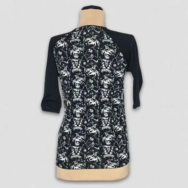 Disney Jack Skellington Nightmare Before Christmas Shirt gothic whimsigoth punk - Image 2