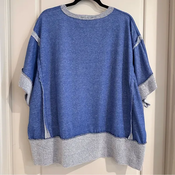 Matching Two Piece Blue Lounge Set Size M/L Size M - Image 3