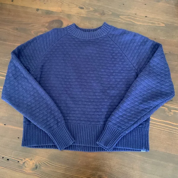 Lululemon Texture Play‎ Crew Sweater Cadet Blue xs/s - Image 6