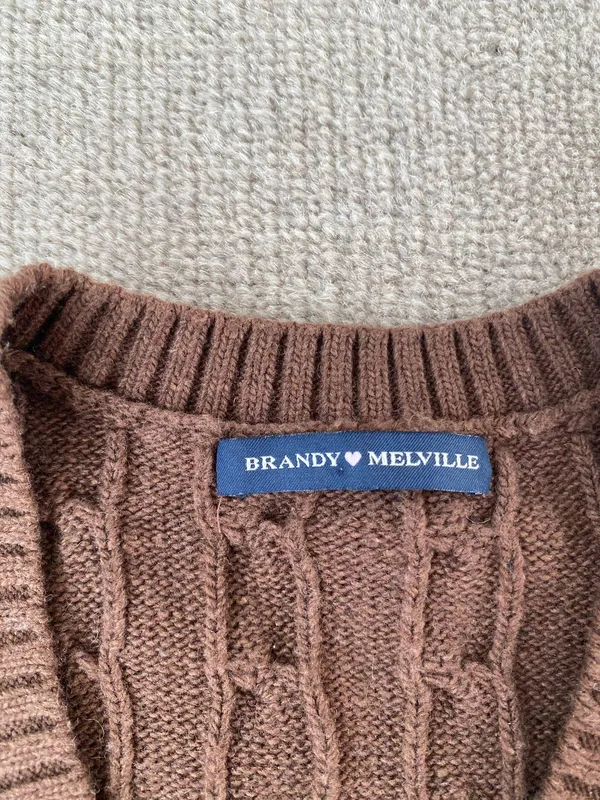 Brandy Melville Brown Sweater Vest - Image 2