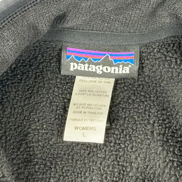 Patagonia Better Sweater Full Zip Jacket Womens Large Black Fleece - Image 7