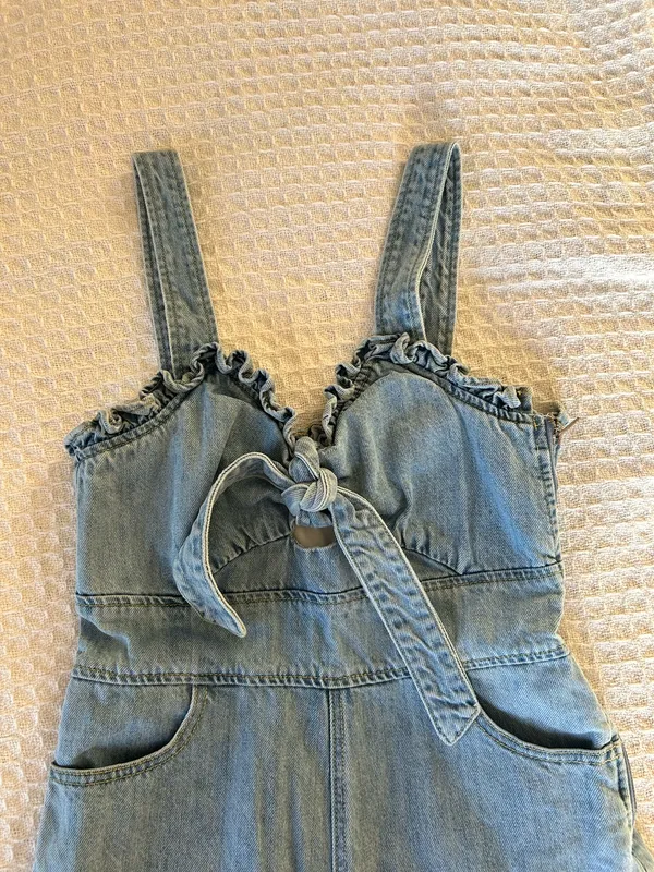 Boutique Denim Romper - Image 2