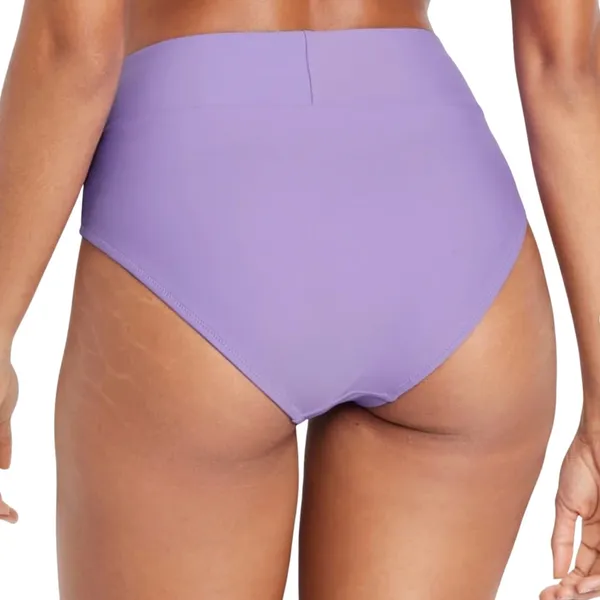 Old Navy Banded High Waist French Cut Bikini Bottoms Size XL Purple Beach Summer - Image 8