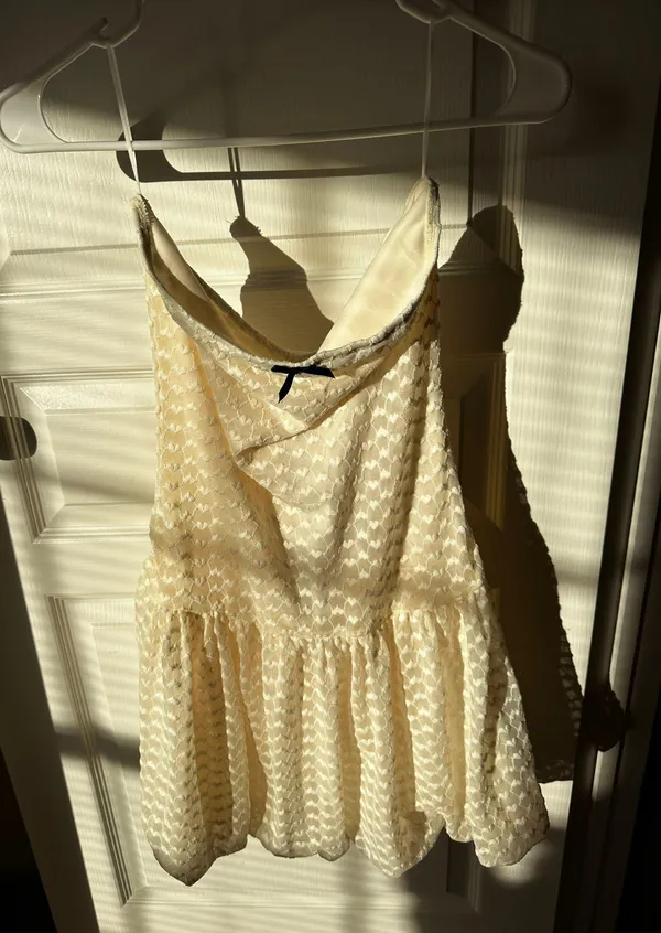 White Mini Dress Size M - Image 5
