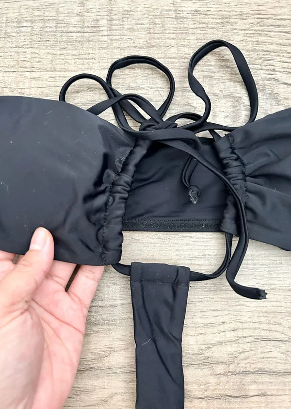 Matte Collection black cut out one piece bikini size M. - Image 6