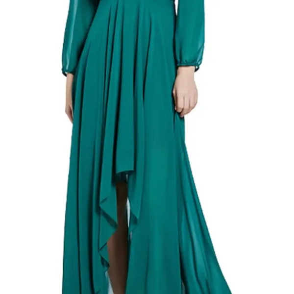Elegant Green Sequin Dress Blue Size 2X - Image 4