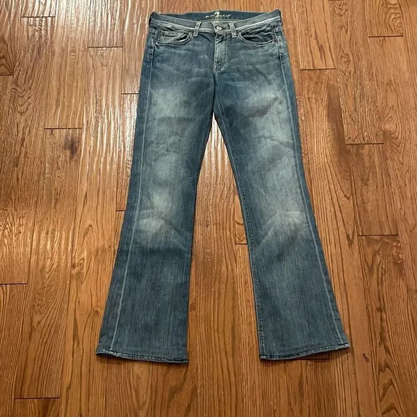 7 for all Mankind bootcut low rise jeans 27 - Image 4