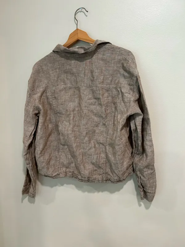 Orvis 100% Linen Button Down Blouse - Image 5