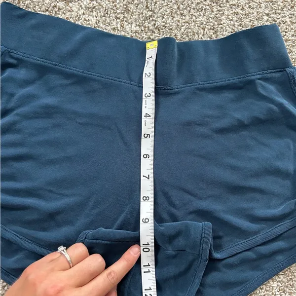 Athleta Blue Teal Short Shorties Athleticwear Athleisure Comfy Casual Workout - Image 6