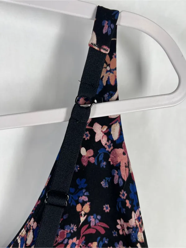 We Wander Floral Longline Sports Bra Crop Top 2X - Image 7
