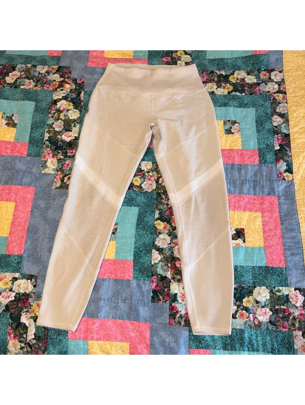 Alo $118 Women's S Aloft High Waist Leggings Size S Beige Workout Or Casual - Image 5
