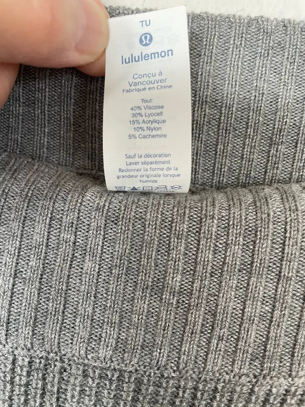 Lululemon Forward Flow Cape BOOLUX Silver Flow Alpine White SIFO ALPW Very New - Image 6