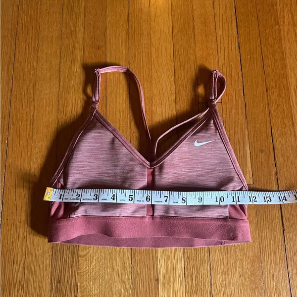Nike Women's Indy Canyon Rust LS Padded V-Neck Sports Bra, Size XS, NWOT - Image 5