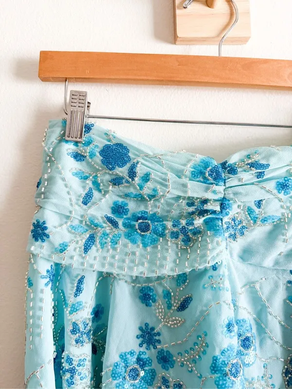 Peppermayo Delight Me Beaded Low Rise Mini Skirt Size XXS - Image 4
