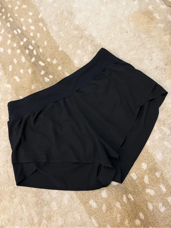 JoyLab Women’s XL Black High Rise Running Shorts Laser Cut Athletic Workout - Image 4