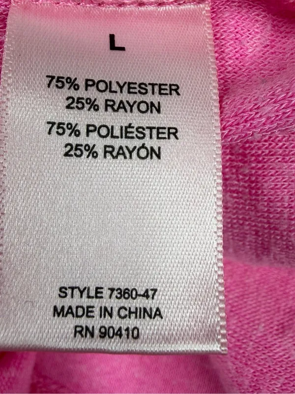 Juicy Couture Terry Cloth Pajama Set Womens L Hot Pink Y2K Logo Shorts - Image 8
