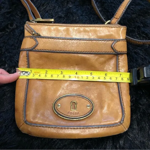 FOSSIL leather purse crossbody bag - Image 8