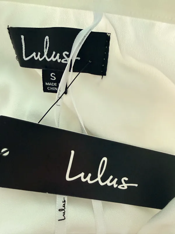 Lulus True Lover White Burnout Floral Ruffled Strapless Mini Dress - Image 4