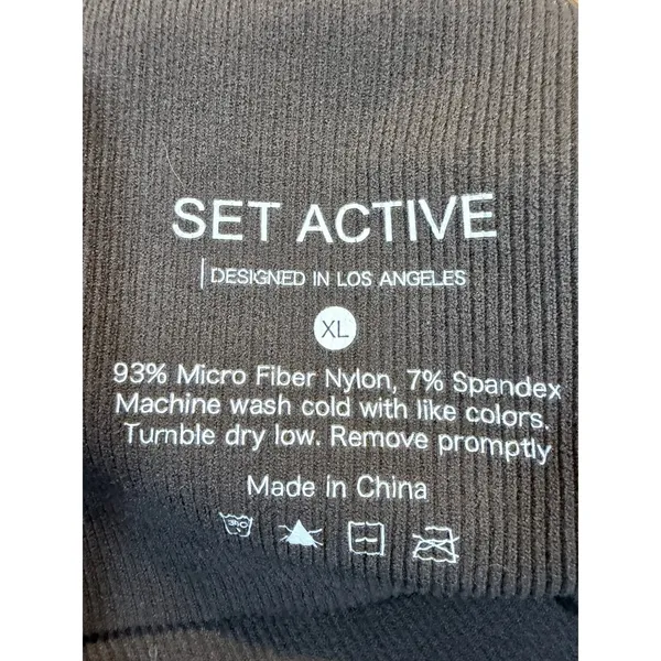 SET ACTIVE SCULPTFLEX One Shoulder Sports Bra Espresso Brown XL - Image 4