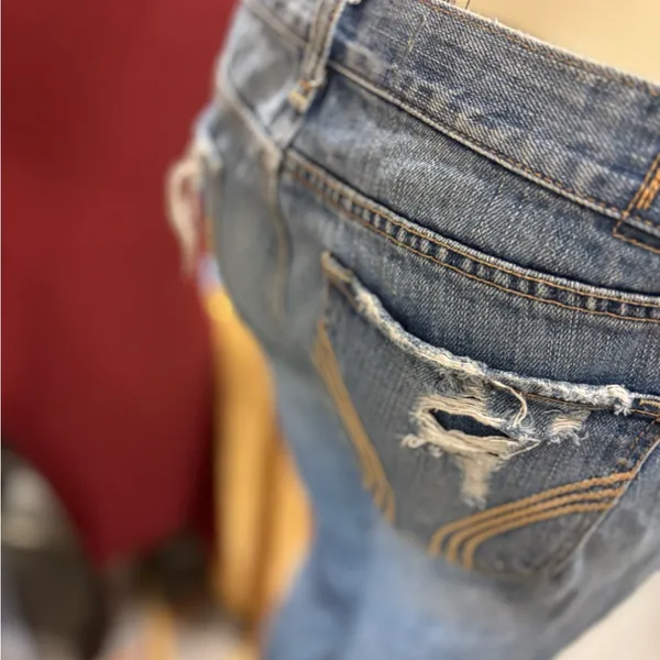 Hollister Medium Blue Ripped Skinny Jeans‎ - Image 15