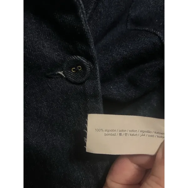 Women's Zara Crop Top Denim Jacket. Small Perfect for fall to dress up or down - Image 3