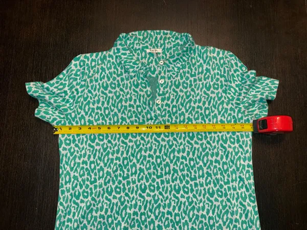 Tyler Boe Shirt Sleeve Polo Leopard Rosette Print Preppy Bold Streetwear - Image 4