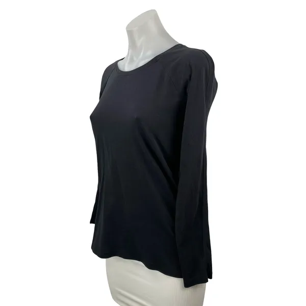 Lululemon Women's Black Long Sleeve Running Yoga Athletic T Shirt Tee Top Size 2 - Image 2