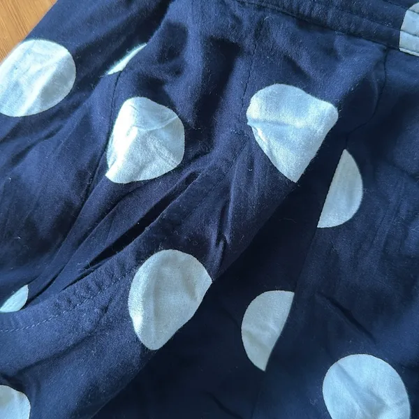 Anthropologie Maeve Claudette polka dot maxi skirt Navy and white dots - Image 8