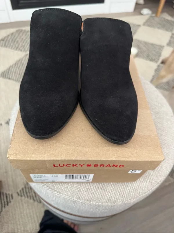 Lucky Brand Women's Myrila Heeled Mule 8.5 M Black New in box - Image 3