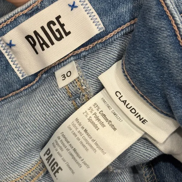 PAIGE Claudine High Rise Kick Flare Crop Jeans Darling Light Wash Size 30 Casual - Image 10