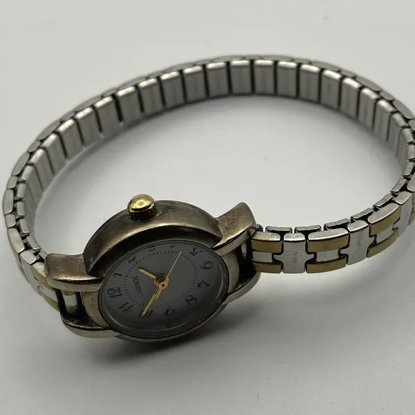 Elegant Ladies' Two-Tone Carriage by Timex Watch Working New Battery - Image 4