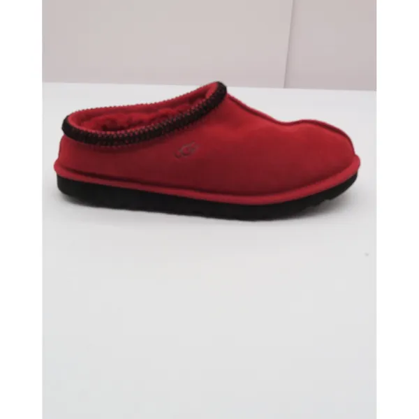 UGG Tasman Red Suede Sheepskin Lined Slippers Mens 6 Womens 8 1019066 - Image 5
